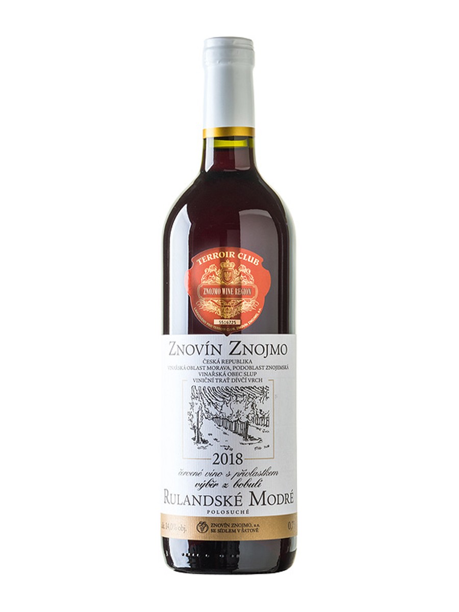 Rulandské modré 2019, výběr z hroznů,  Vinařství Znovín
