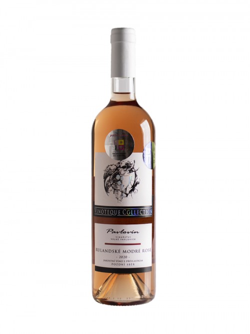 Rulandské modré Rosé 2020, pozdní sběr, Vinařství Pavlovín