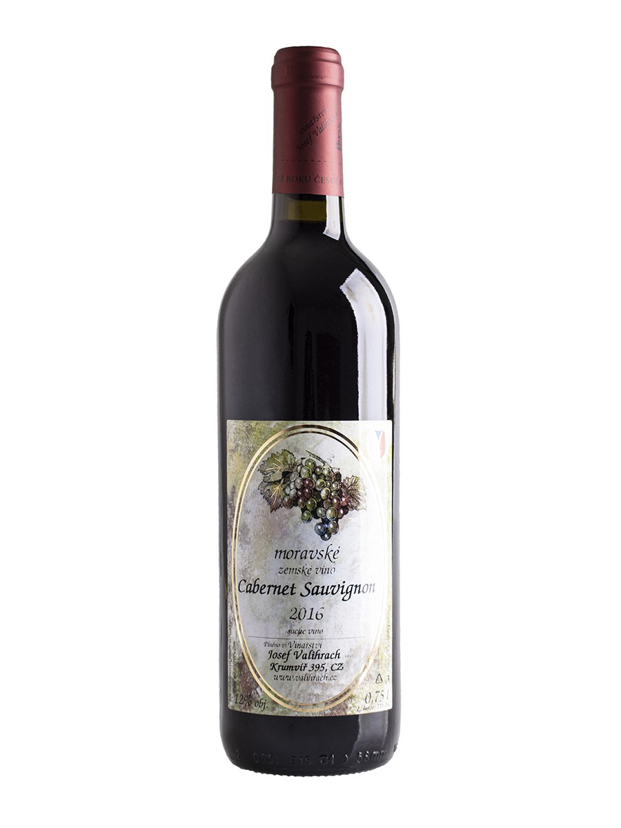 Cabernet Sauvignon 2017, zemské víno, Vinařství Josef Valihrach