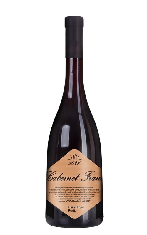 Cabernet Franc 2021, Výběr z hroznů, vinařství pod Kumstátem